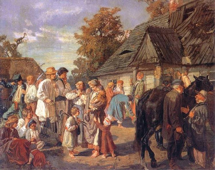 jozef marian chelmonski WyplataRobocizny china oil painting image